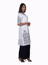 Load image into Gallery viewer, GANGA Cotton Hand Embroidered Tunic Kurta: Made to Order/Customizable
