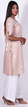 Load image into Gallery viewer, TINA 100% Cotton Hand Embroidered Chikankari Kurta with Key hole sleeves

