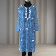 Load image into Gallery viewer, NITI Georgette Hand Embroidered Chikankari Women&#39;s Kurta
