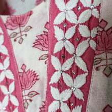 Load image into Gallery viewer, PALLAVI Block Printed Cotton Hand Embroidered Kurta
