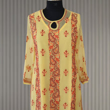 Load image into Gallery viewer, REKHA Georgette Hand Embroidered Kurta
