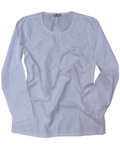 Load image into Gallery viewer, Eri Hand Embroidered Pure Cotton Short Tunic Top
