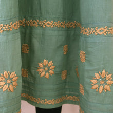 Load image into Gallery viewer, BAANI Pure Cotton, Hand Embroidery/ Chikankari Women Long Flared Dress
