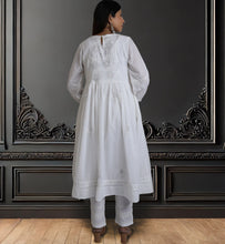 Load image into Gallery viewer, BHAVYA Cotton Mulmul Hand Embroidery Kurta Dress
