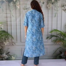 Load image into Gallery viewer, SHIKHA Printed Cotton Round Neck, Kurta, Regular and Plus Sizes
