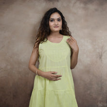 Load image into Gallery viewer, URVI, Pure Cotton Hand Embroidered Chinkankari Long Kurta , Three Pcs. Suit Set

