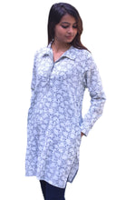 Load image into Gallery viewer, Madhuri Pure Cotton Block Printed Shirt Tunic
