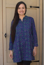 Load image into Gallery viewer, Madhuri Pure Cotton Block Printed Shirt Tunic
